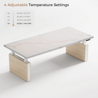Electric Height-Adjustable Standing Desk, Premium, White
