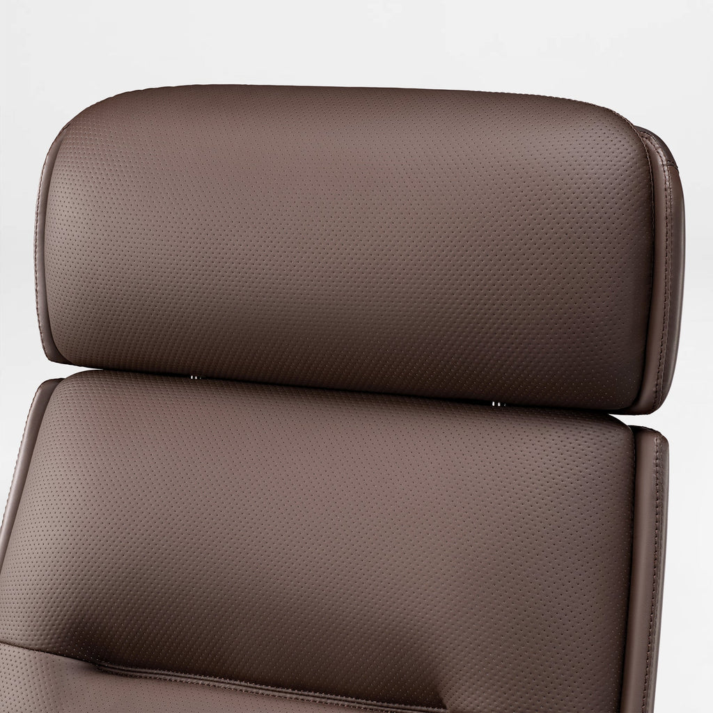 Microfiber Leather Executive Office Chair with Adjustable Headrest