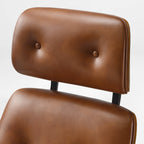 Genuine Leather Executive Office Chair - Classic Ergonomic Design