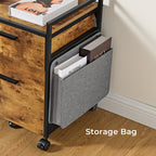 23'' Rolling File Cabinet with Drawer
