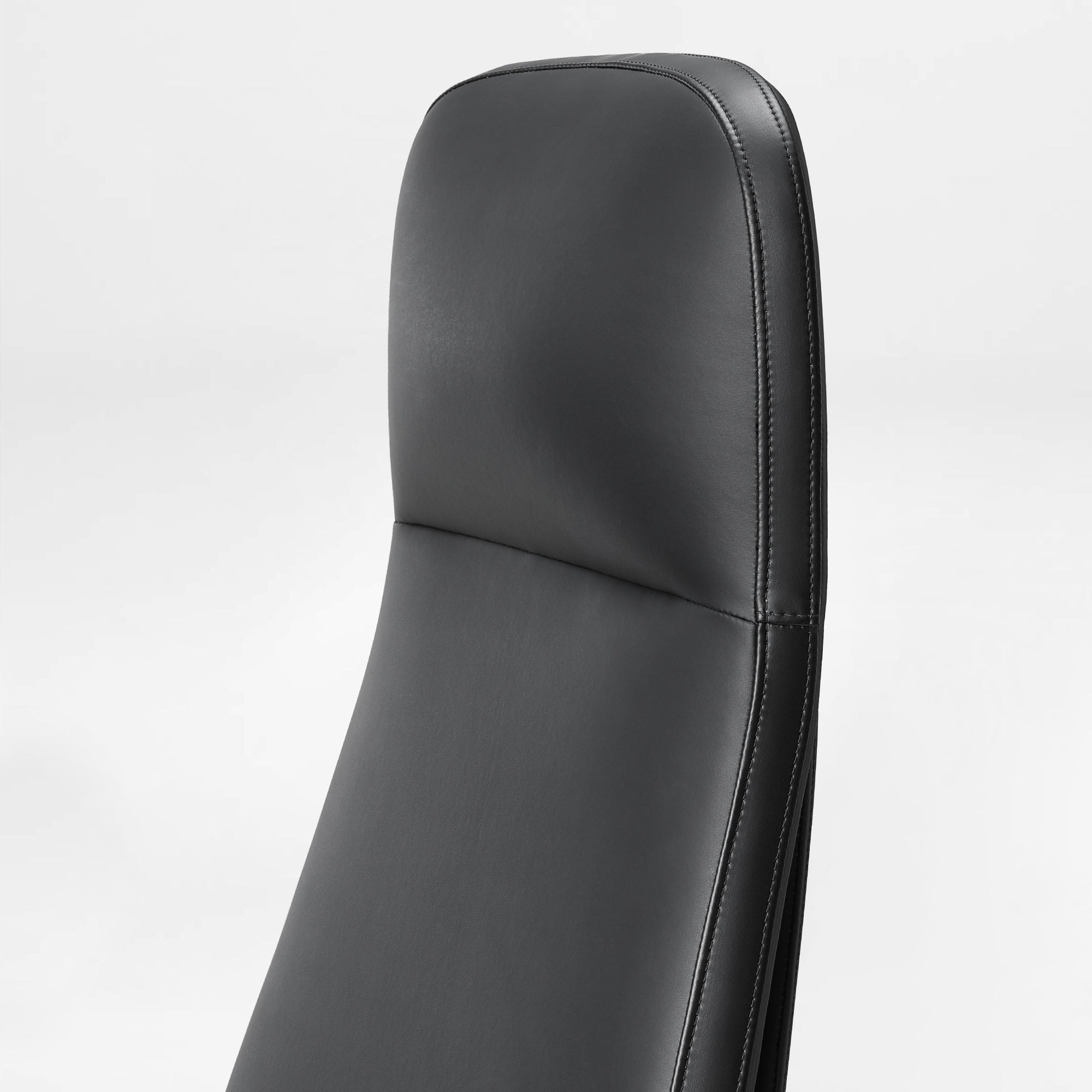 Solid Wood Arm Task Office Chair - Retro PU Leather