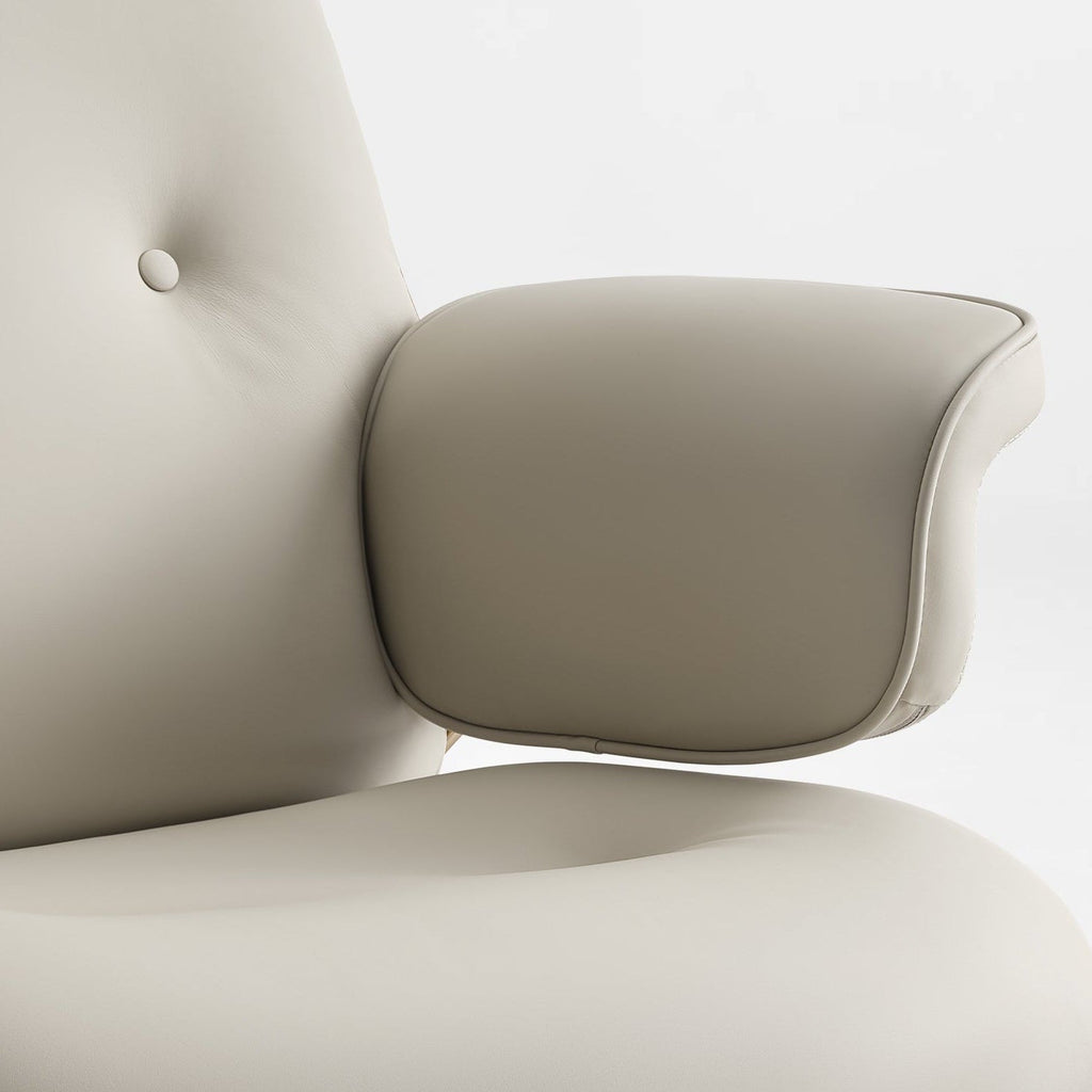 Genuine Leather Executive Office Chair - Classic Ergonomic Design