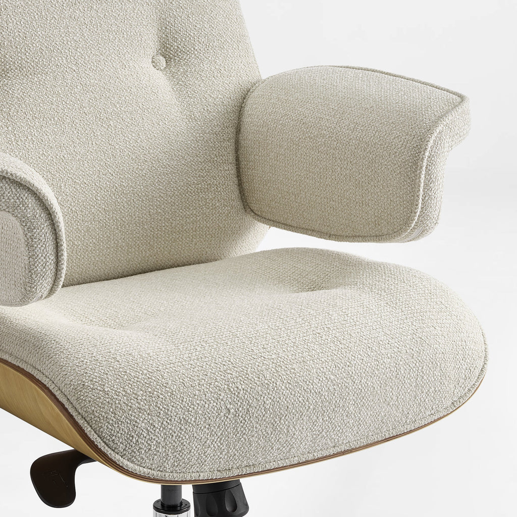 Genuine Leather Executive Office Chair - Classic Ergonomic Design
