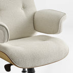 Genuine Leather Executive Office Chair - Classic Ergonomic Design