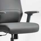 Microfiber Leather Office Chair - Dual-Layer Contoured Ergonomic