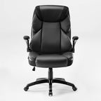 Faux Leather Home Office Chair - Ergonomic Cream