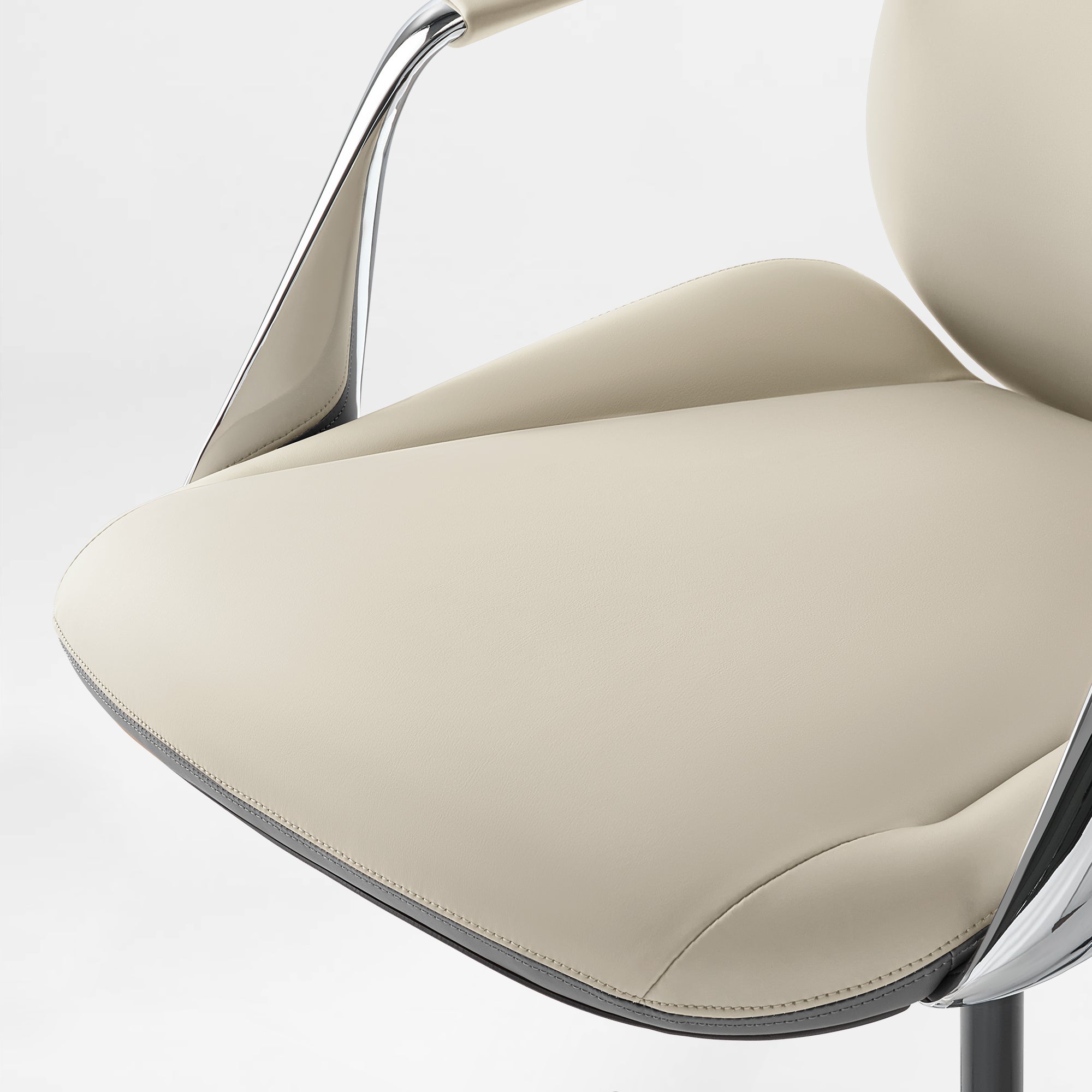 Genuine Leather Executive Office Chair - Butterfly Design High Back