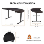 Curved Standing Desk (70x39)