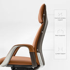 Napa Leather Executive Office Chair - Fully Adjustable