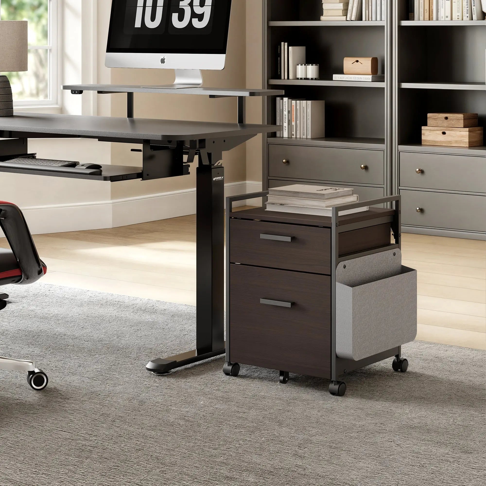23'' Rolling File Cabinet with Drawer