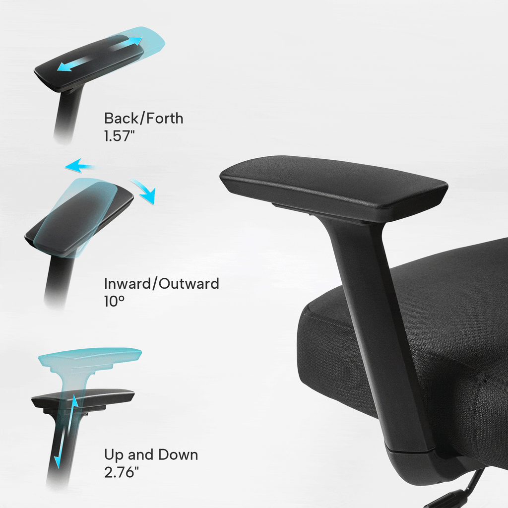 High-Back Mesh Office and Gaming Chair, Black