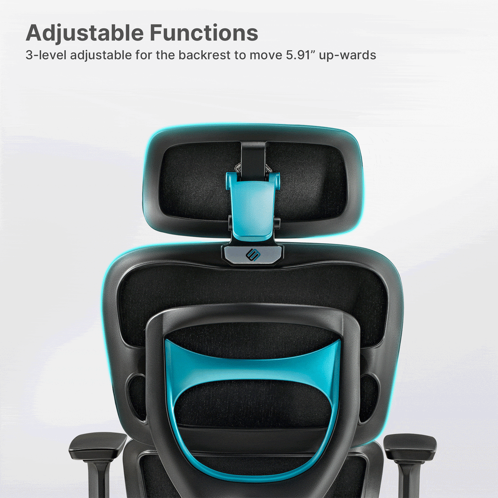 High-Back Mesh Office and Gaming Chair, Black