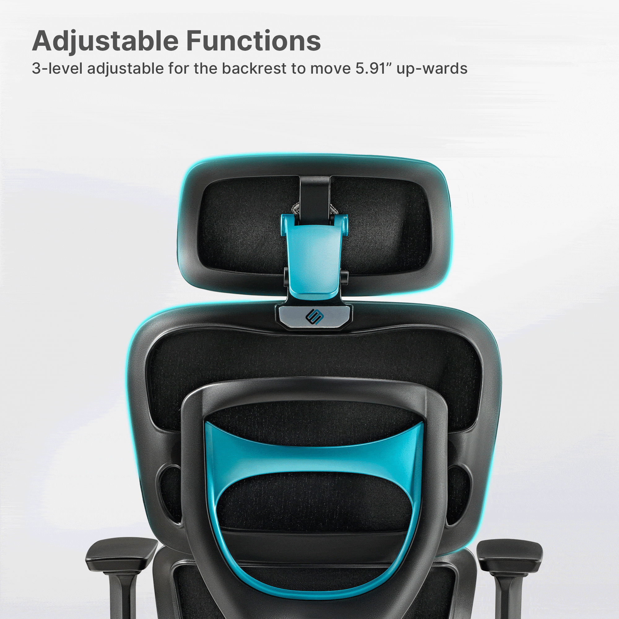 High-Back Mesh Office and Gaming Chair, Black