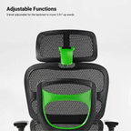 High-Back Mesh Office and Gaming Chair, Black