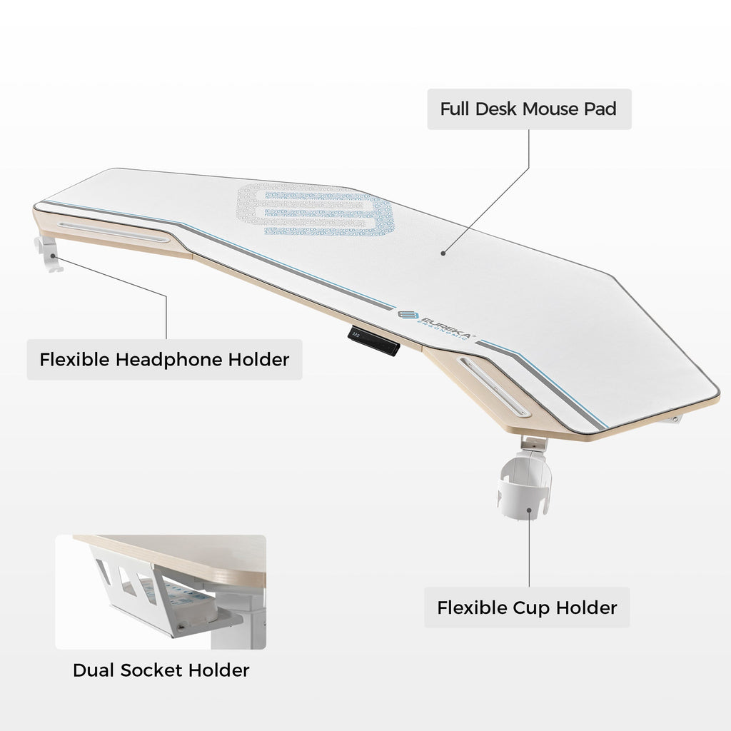 Wing-Shaped Standing Desk (72x23)