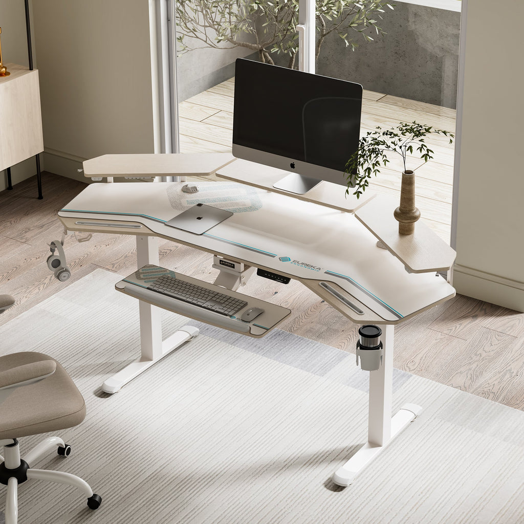 Wing-Shaped Standing Desk (72x23)