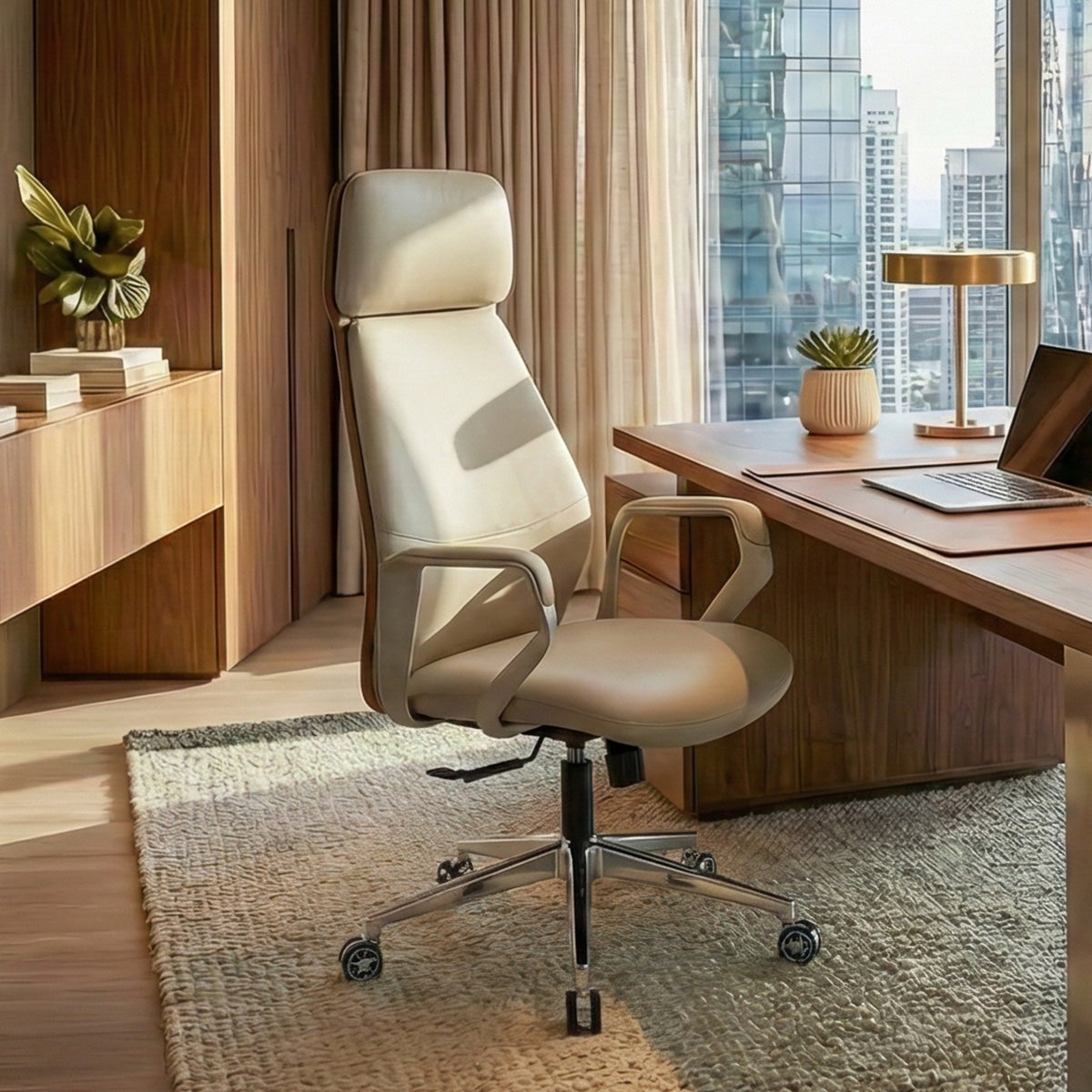 Faux Leather Executive Office Chair - Premium High-End Style