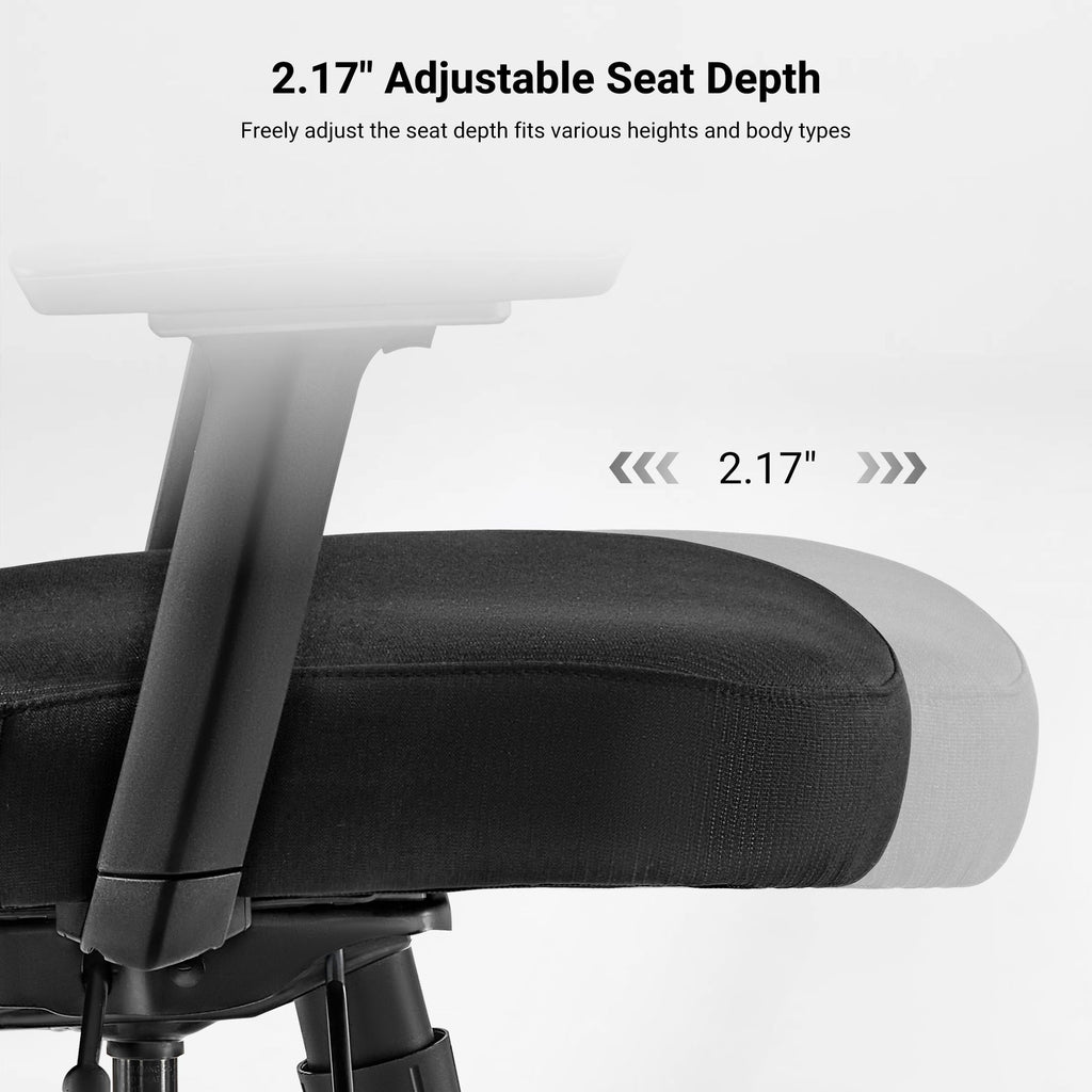High-Back Mesh Office and Gaming Chair, Black
