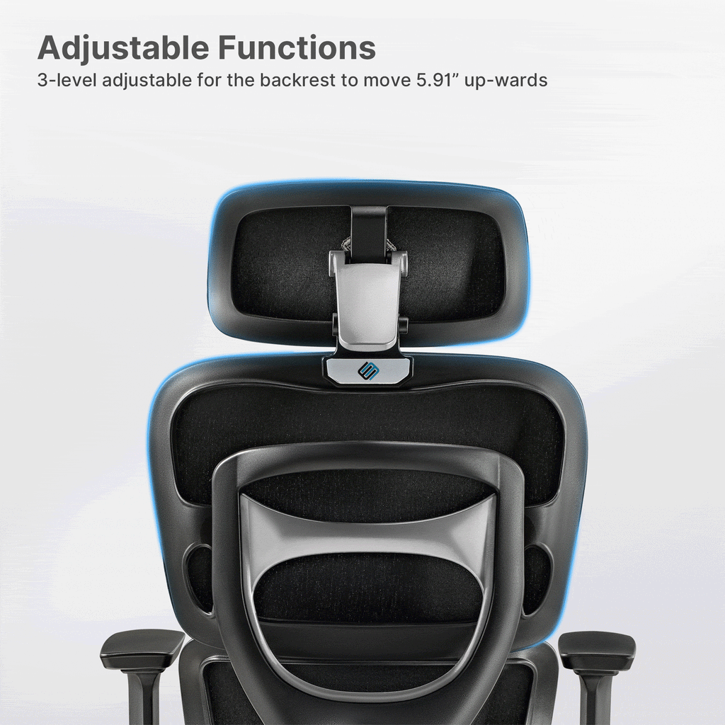 High-Back Mesh Office and Gaming Chair, Black