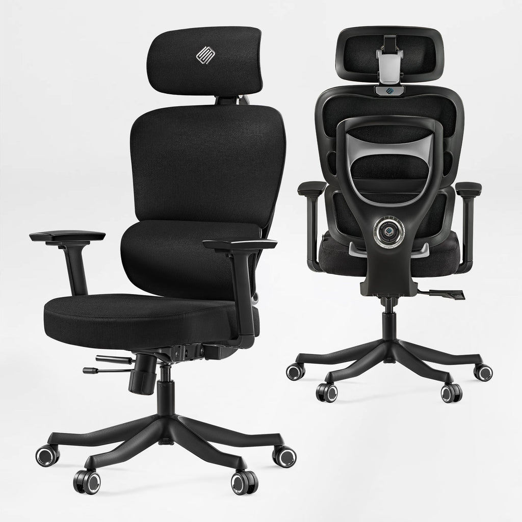 High-Back Mesh Office and Gaming Chair, Black
