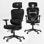 High-Back Mesh Office and Gaming Chair, Black