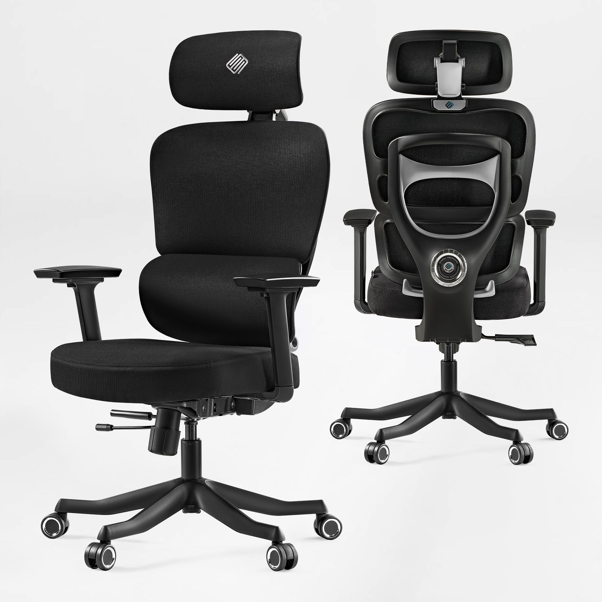 High-Back Mesh Office and Gaming Chair, Black