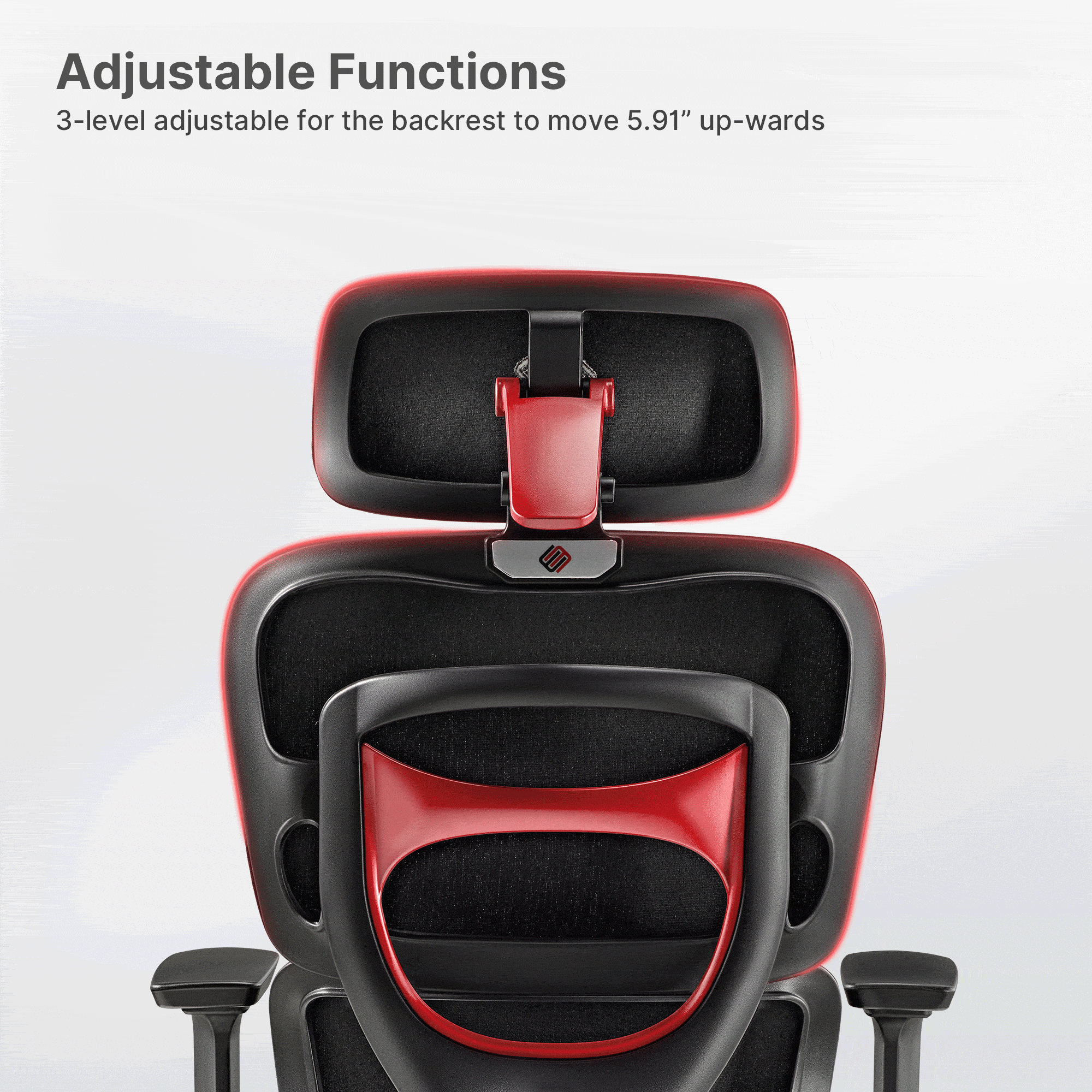 High-Back Mesh Office and Gaming Chair, Black
