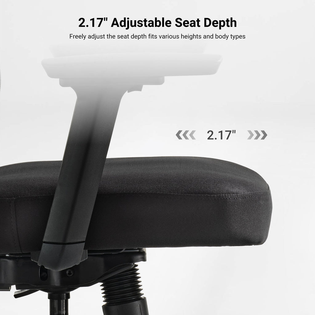 High-Back Mesh Office and Gaming Chair, Black