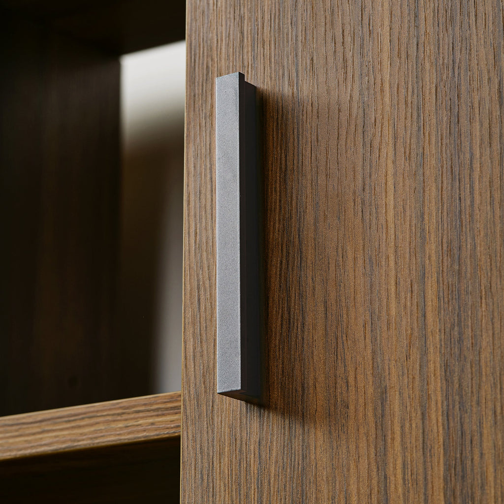 Wood Bookcase Cabinet with Bottom Storage and Adjustable Shelves