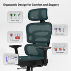 High-Back Mesh Office and Gaming Chair, Black