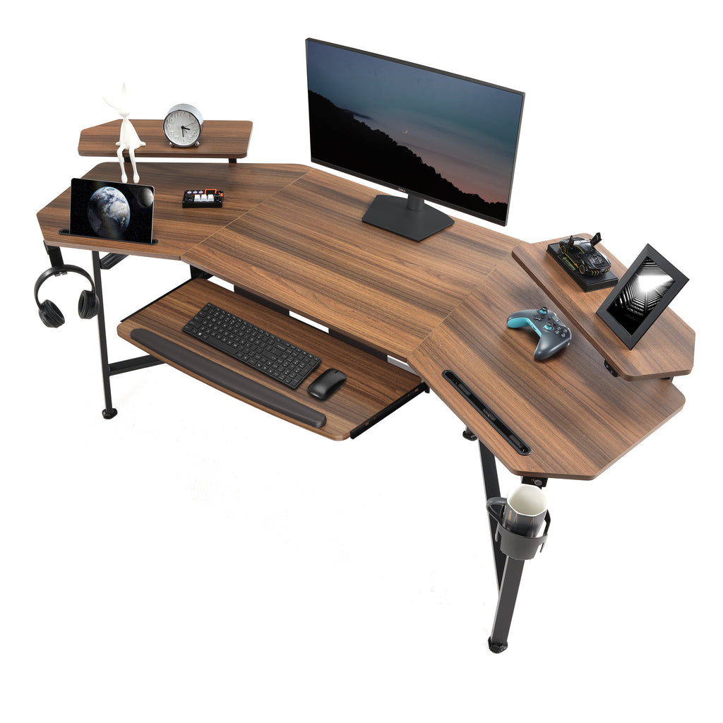 Wing-Shaped Studio Desk (73x23)