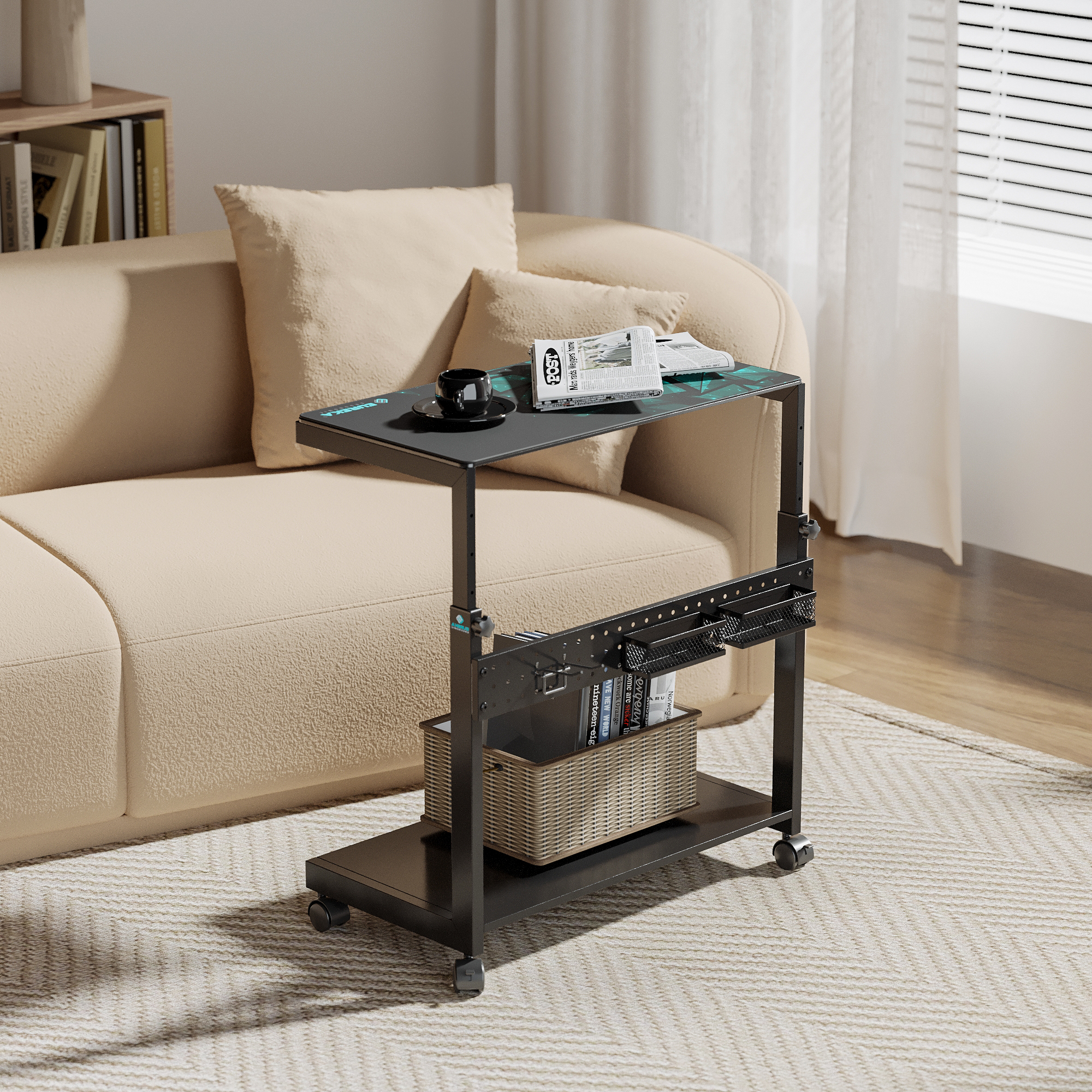 Mobile Height Adjustable CPU Cart