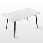 Rectangular Farmhouse Dining Table, Brown