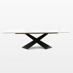 Oval Dining Table with Upholstered Bench, Gray