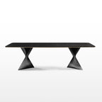 Rectangular Dining Table with Bench, Natural Wood