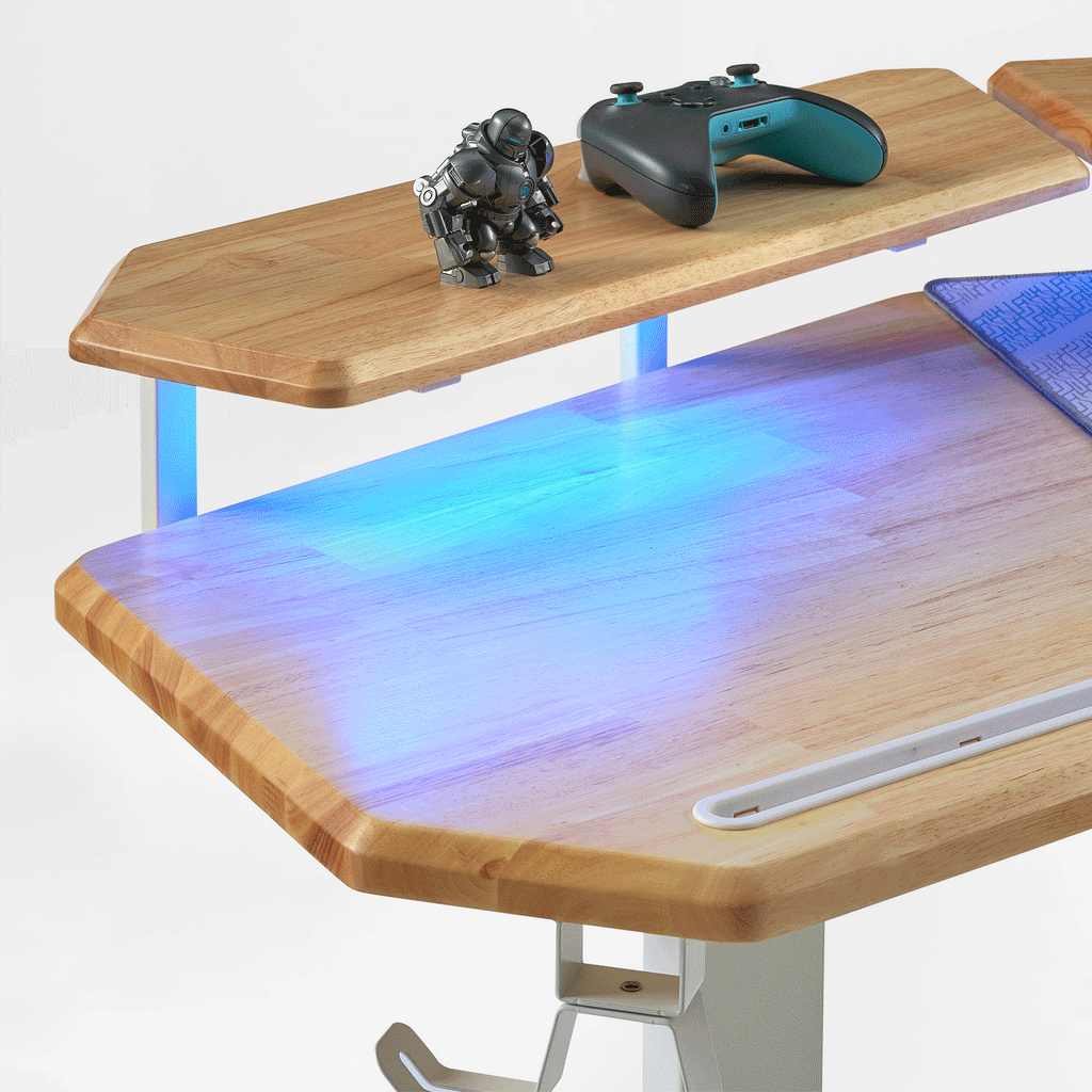 Wing-Shaped Standing Desk (72x23)