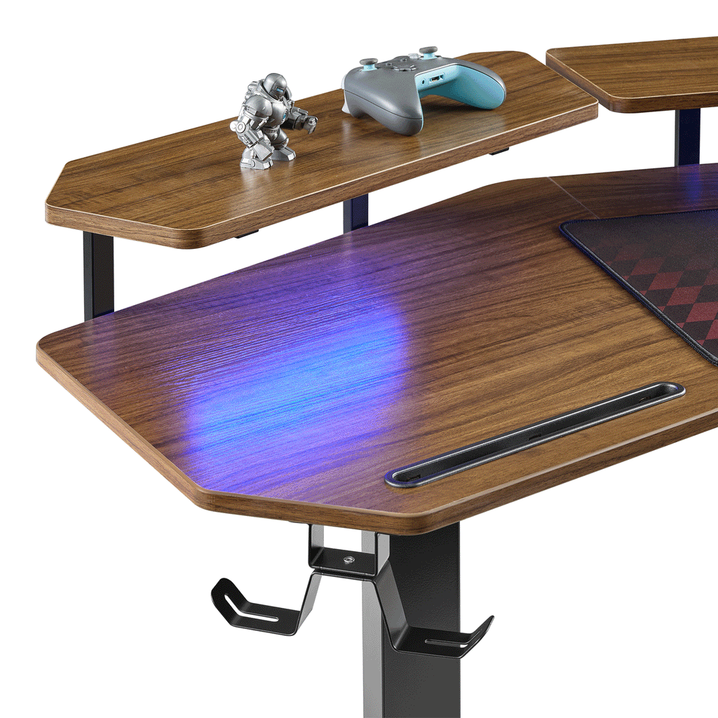 Wing-Shaped Standing Desk (72x23)