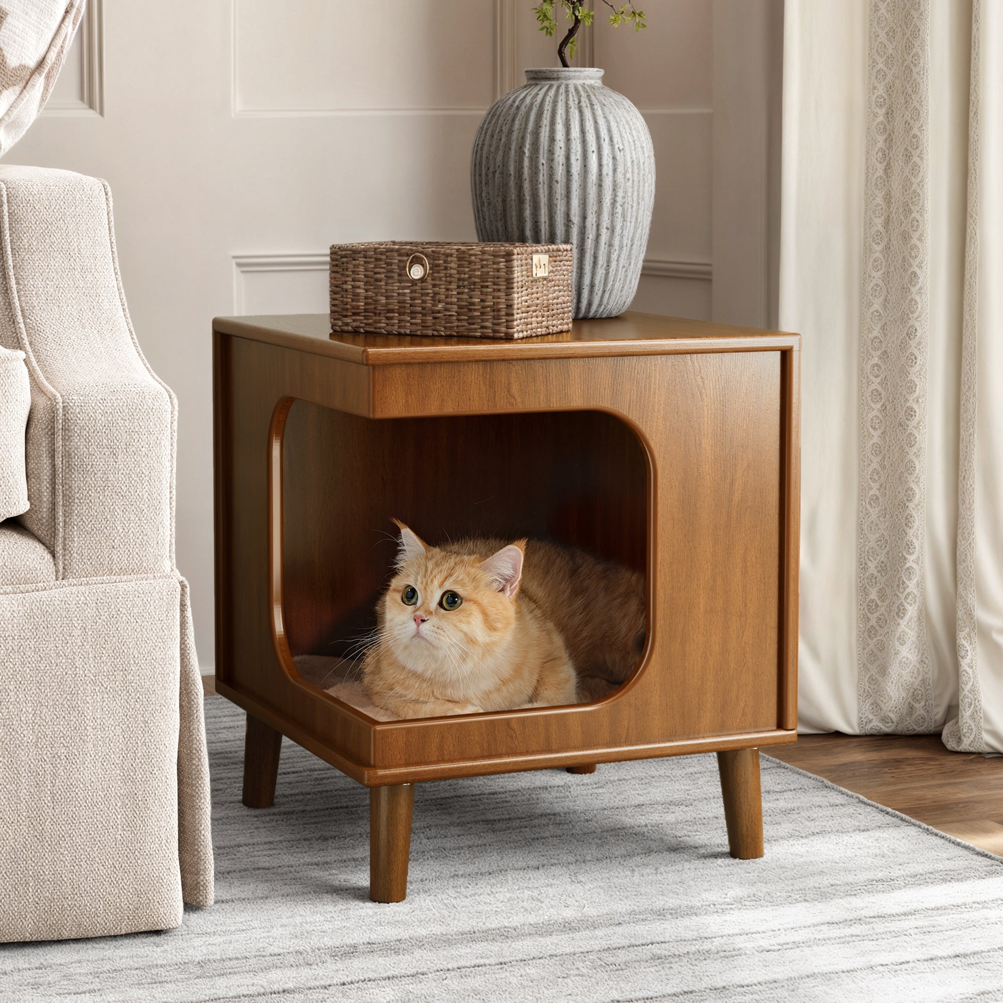 Multi-Functional Cat Bed & Side Table