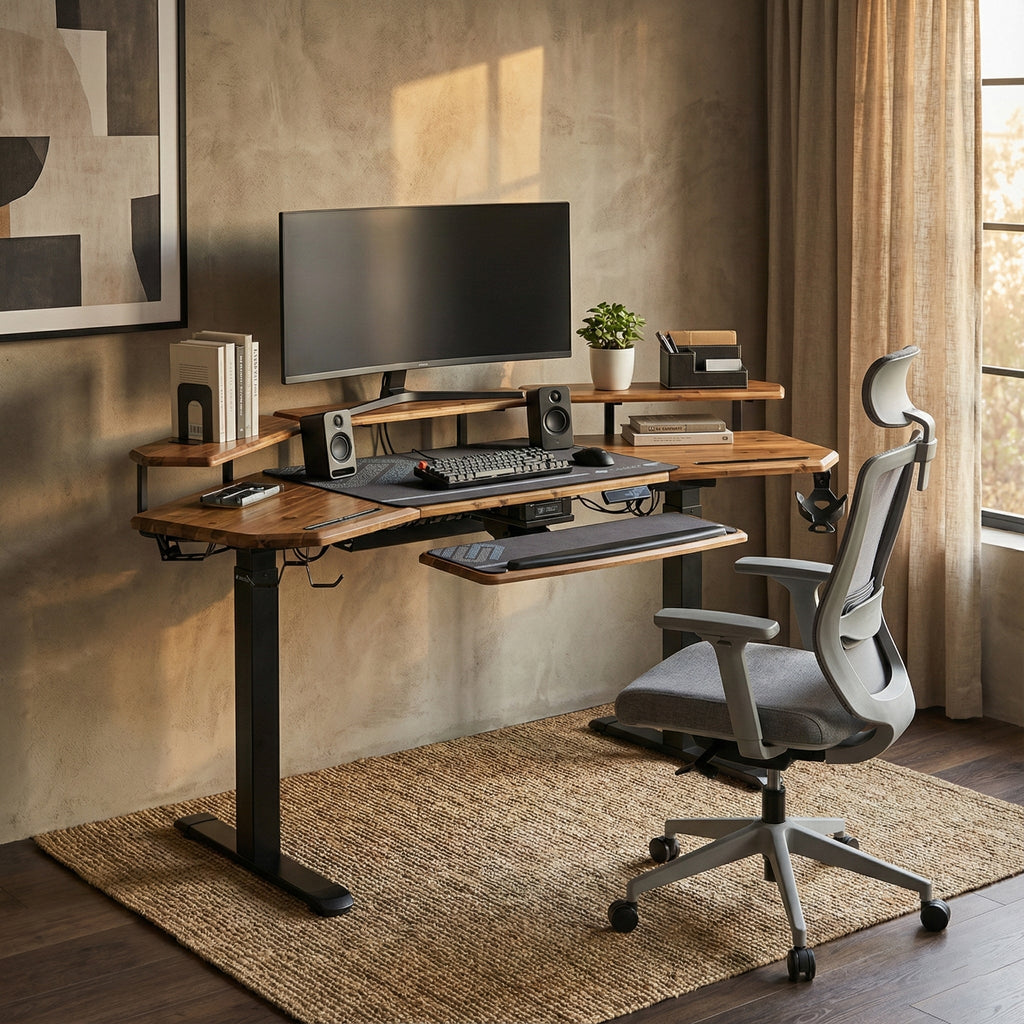 Wing-Shaped Standing Desk (72x23)