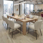 Round Pedestal Dining Table, White