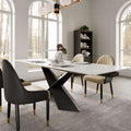 Oval Dining Table with Upholstered Bench, Gray