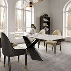 Oval Dining Table with Upholstered Bench, Gray