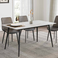 Rectangular Farmhouse Dining Table, Brown