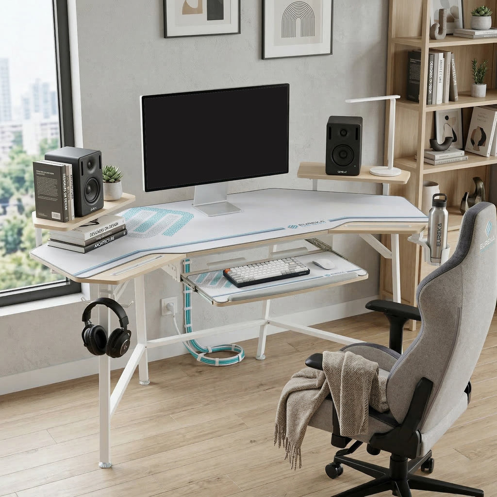 Bureau de studio en forme d'aile (73x23)