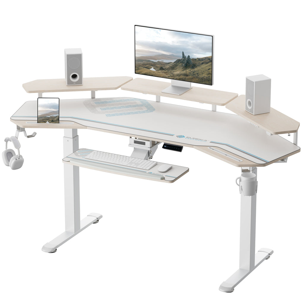 Wing-Shaped Standing Desk (72x23)