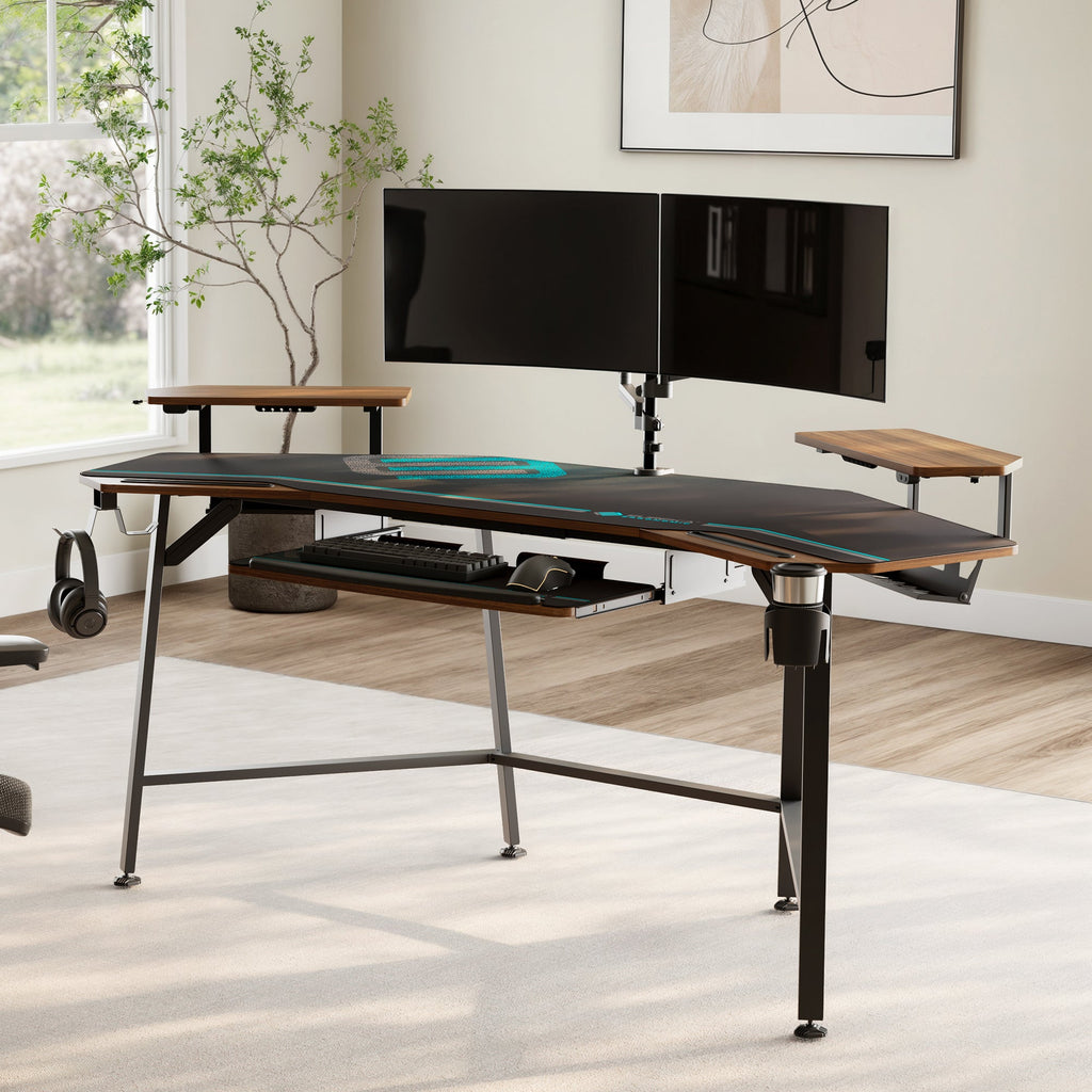 Bureau de studio en forme d'aile (73x23)