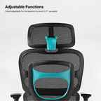 High-Back Mesh Office and Gaming Chair, Black