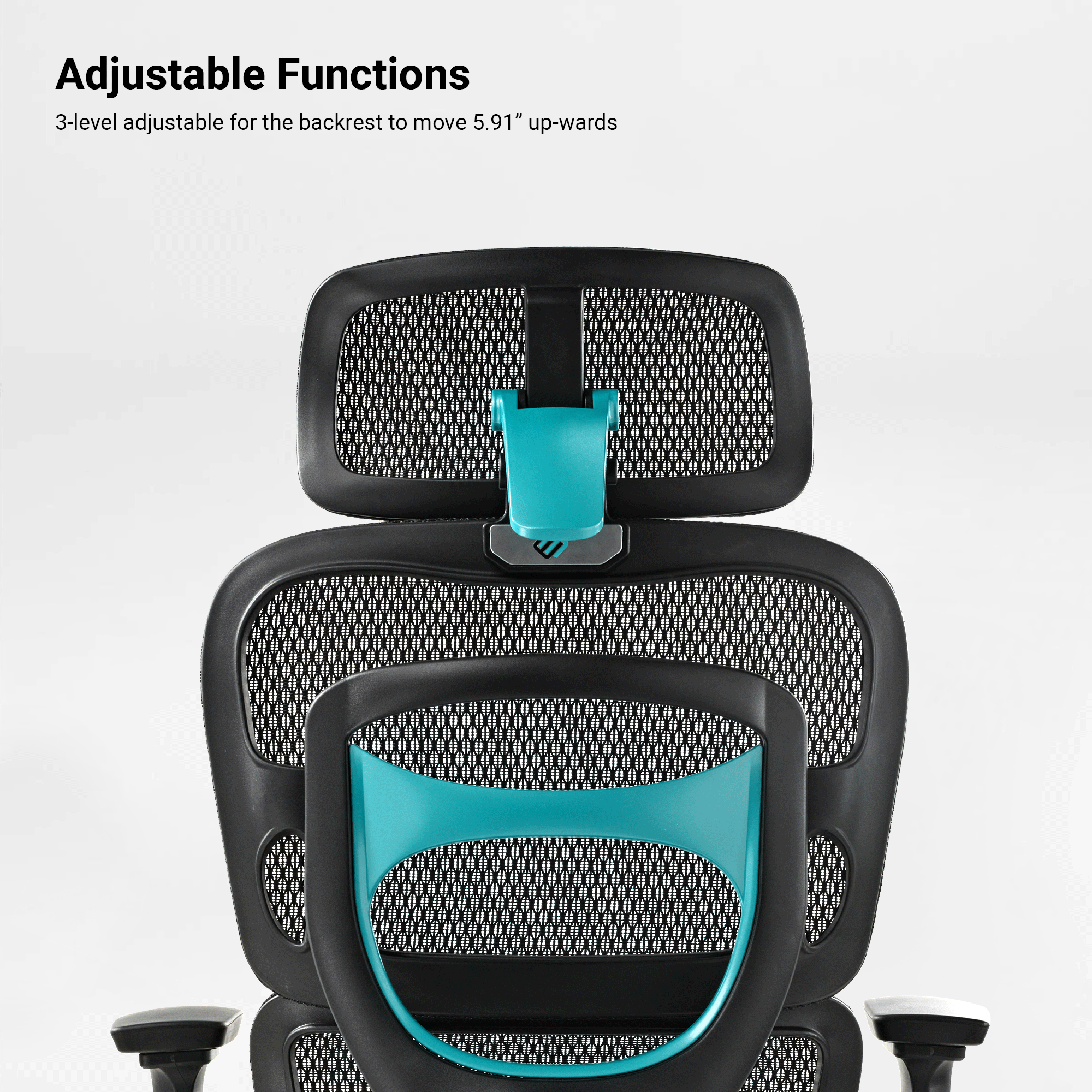 High-Back Mesh Office and Gaming Chair, Black