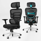 High-Back Mesh Office and Gaming Chair, Black