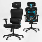 High-Back Mesh Office and Gaming Chair, Black